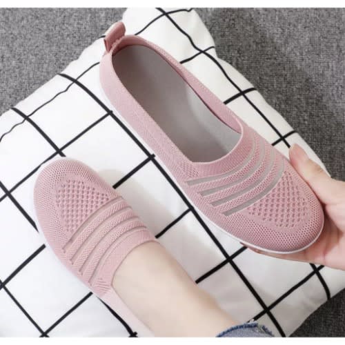 Women's Mesh Non-slip Breathable Sneakers- Pink