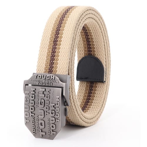 Aluminium Buckle Tactical Belts - Khaki