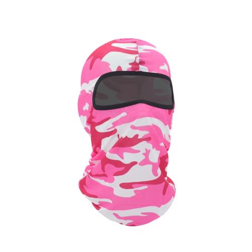 Cover Face Mask - Camouflage Rose Red