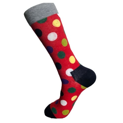 Revicena Multicoloured Polka Dots Socks -A pair