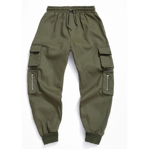Men's  Cargo Combat Pant Joggers - Green