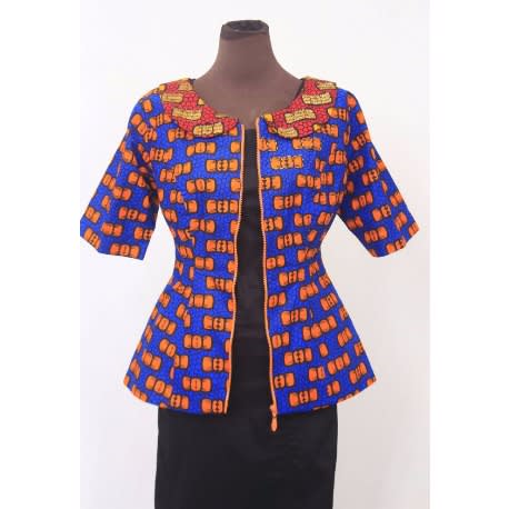 Two Colours Ankara Jacket