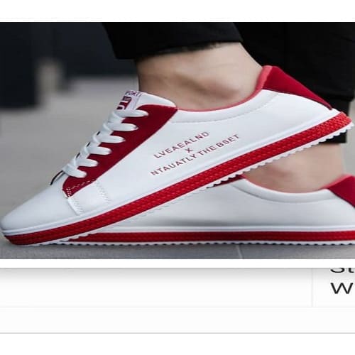 Sneakers - White/red