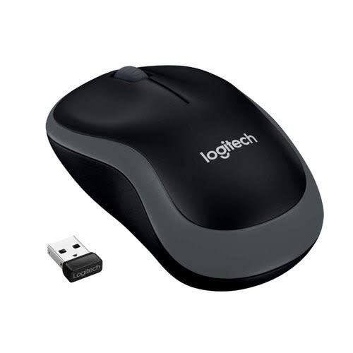 Logitech Wireless Mouse With Receiver -Black -M185