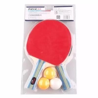 Table Tennis Bat & 3 Balls