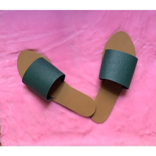 Ladies Slides - Green
