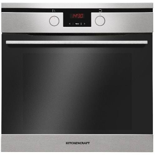 Kitchen Craft Built-in Microwave Oven - Silver Glass Face- Grill - 60cm By 40cm- 34 Litres