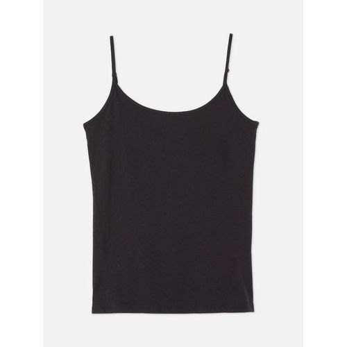 Adjustable Strap Stretch Camisole- Navy Blue