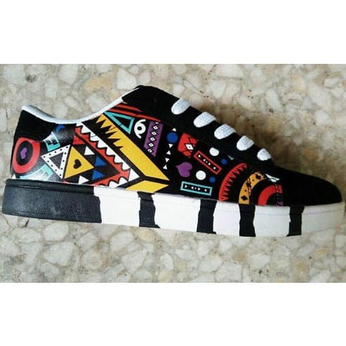 African Patterned Sneakers