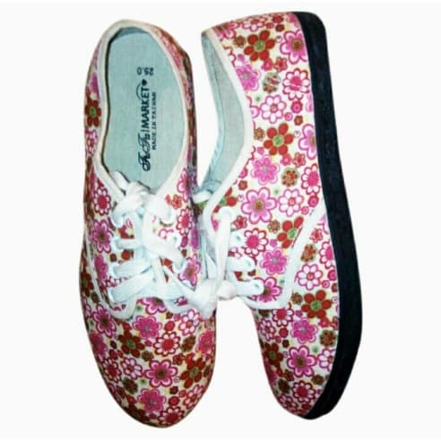 Ladies Floral Sneakers