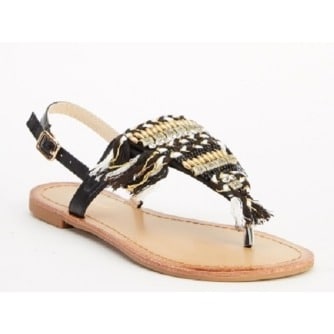 Embellished Flip Flop Sandals - 0006