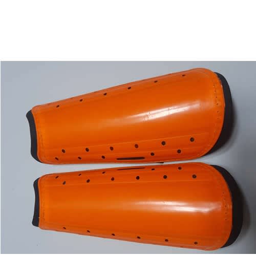 Men's Plain Football Sheen Guard - Orange