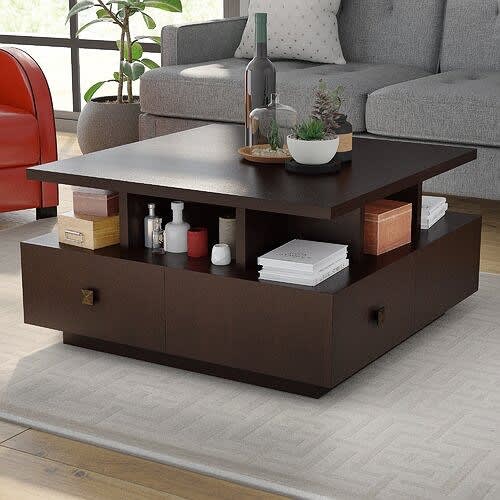 Square Coffee Table With Storage
