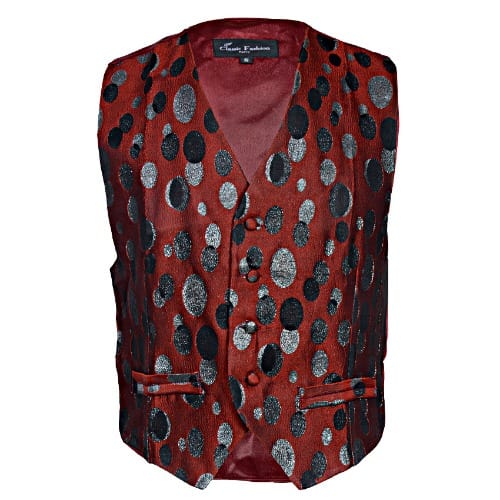 Premium Dot Pattern Waistcoat- Multicolor - MWC-1445