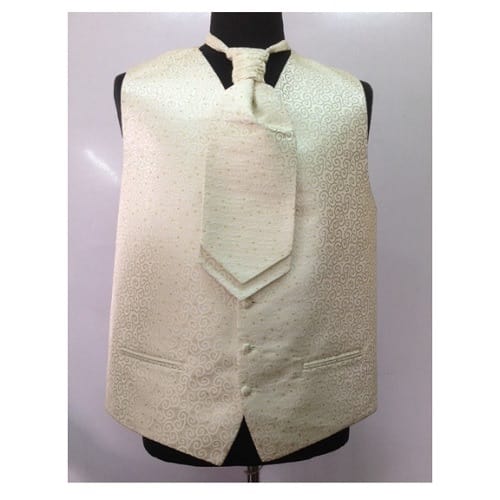 Wedding Collection Gold Dot Swirl Waistcoat