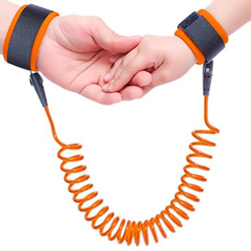 Child Anti Lost Safety Wrist Strap - Orange Colour