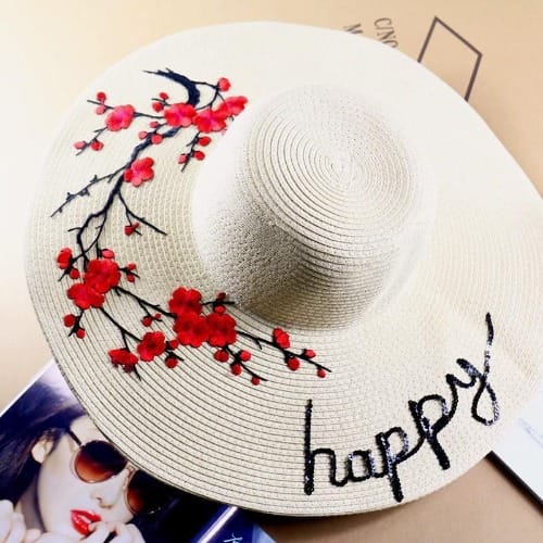 Happy Flora Straw Hat