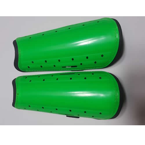 Men's Plain Football Sheen Guard - Lemon Green