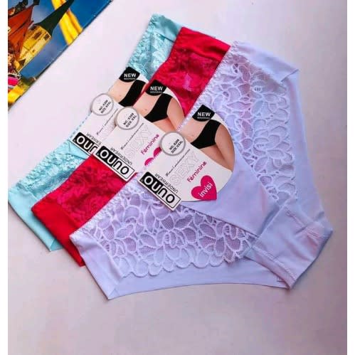 Flower Seamless Panties - Set Of 6