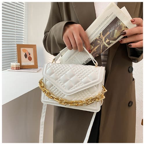 Ladies Fashion Handbag_ White