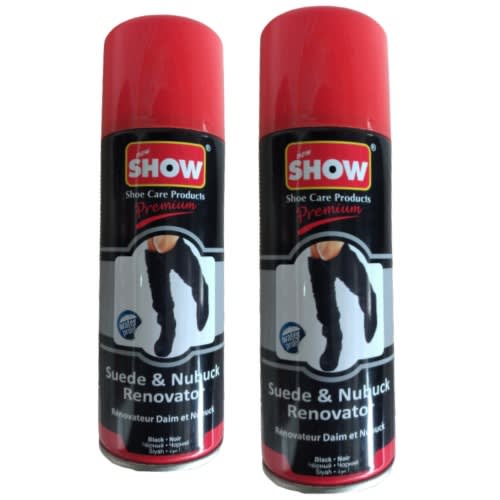 Suede Shoe Spray Polish - Black - 2pcs