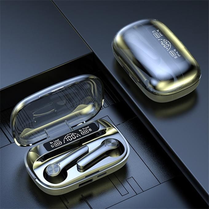 Bluetooth Lifetime Waterproof Earphone LED Display Touch BQ20 Black Earphone
