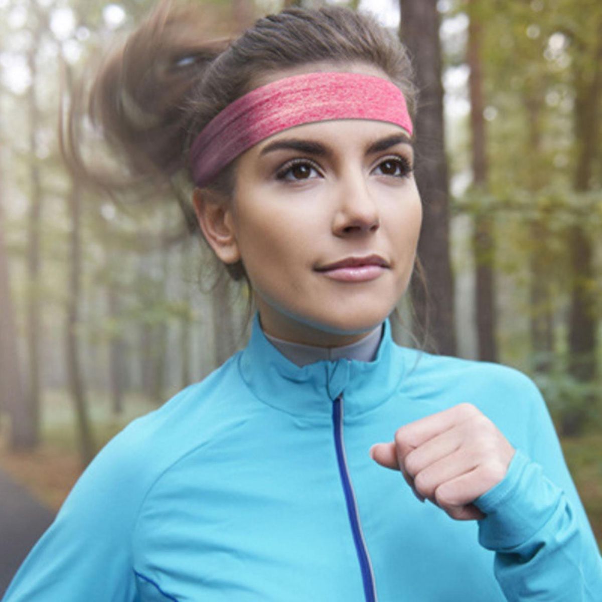 Sports Sweatband Running Cycling Athletic Workout Sweatband Rose Red