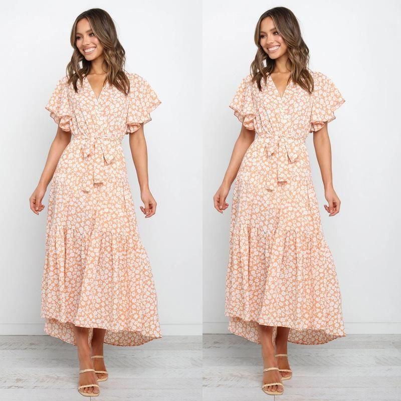 New print dress 2022 spring and summer holiday dress dresses