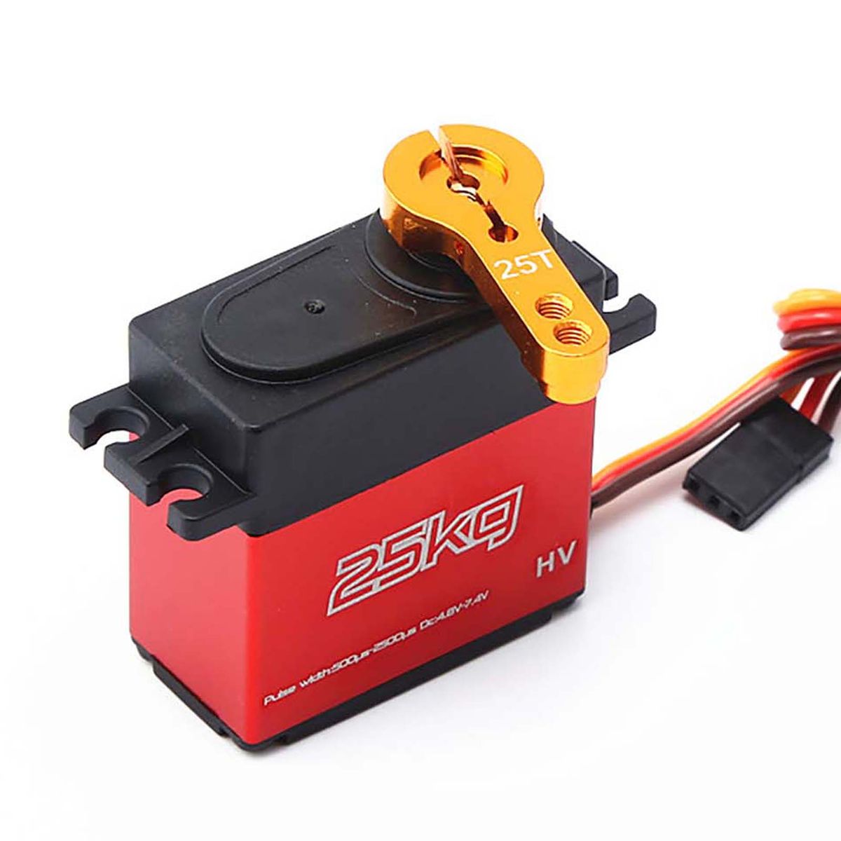 25KG Digital Servo With 25T Servo Arm IP66 Waterproof Copper