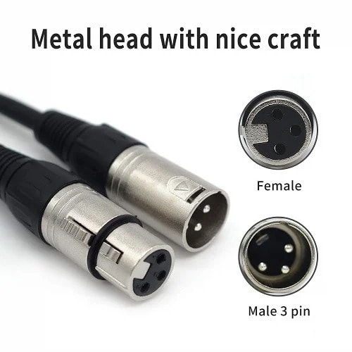 Xlr Male To Xlr Female Trs Jack Cable