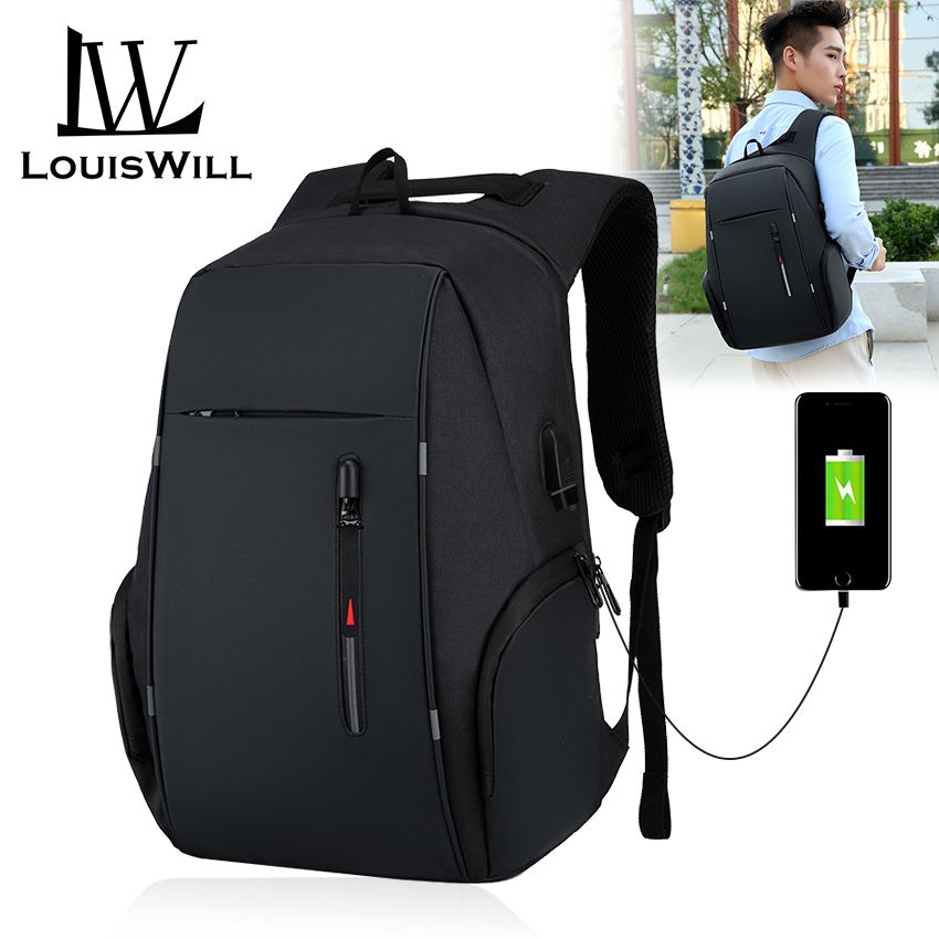 LouisWill Backpacks Men Laptop Waterproof Shoulder Bags