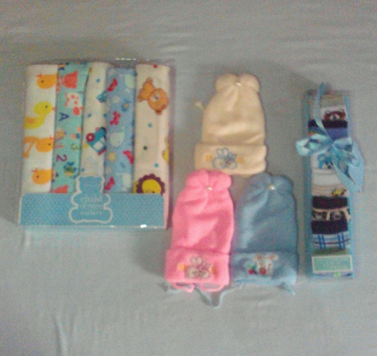 New Born Arrival Wears For Boy Flannel Socks And Cap