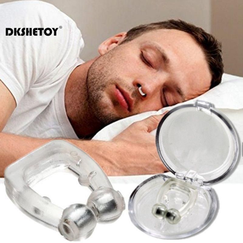 Snore Stopper Ring Nose Clip Magnetic Anti Snoring Nasal Dilator Easy Breathe Improve Silent Sleep Aid Device Guard Health Care