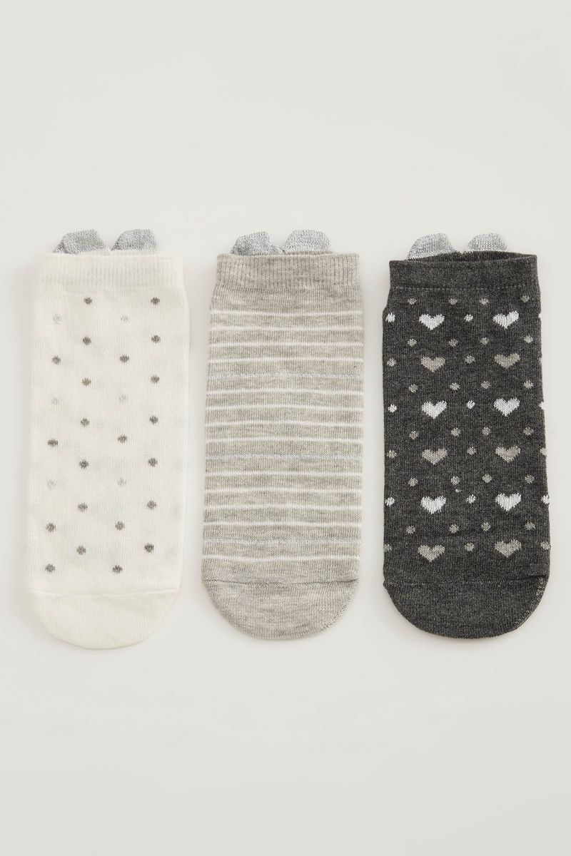 3-Piece Woman Low Cut Low Cut Socks - Karma