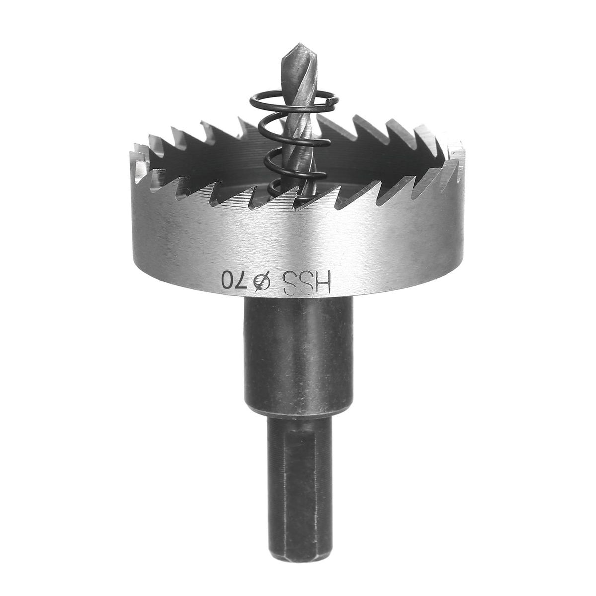 High Speed Steel Hole Saw Heavy-duty Hole Cutter Compatible with 10mm or larger Collet for Stainless Steel Metal Sheet Wood Plastic