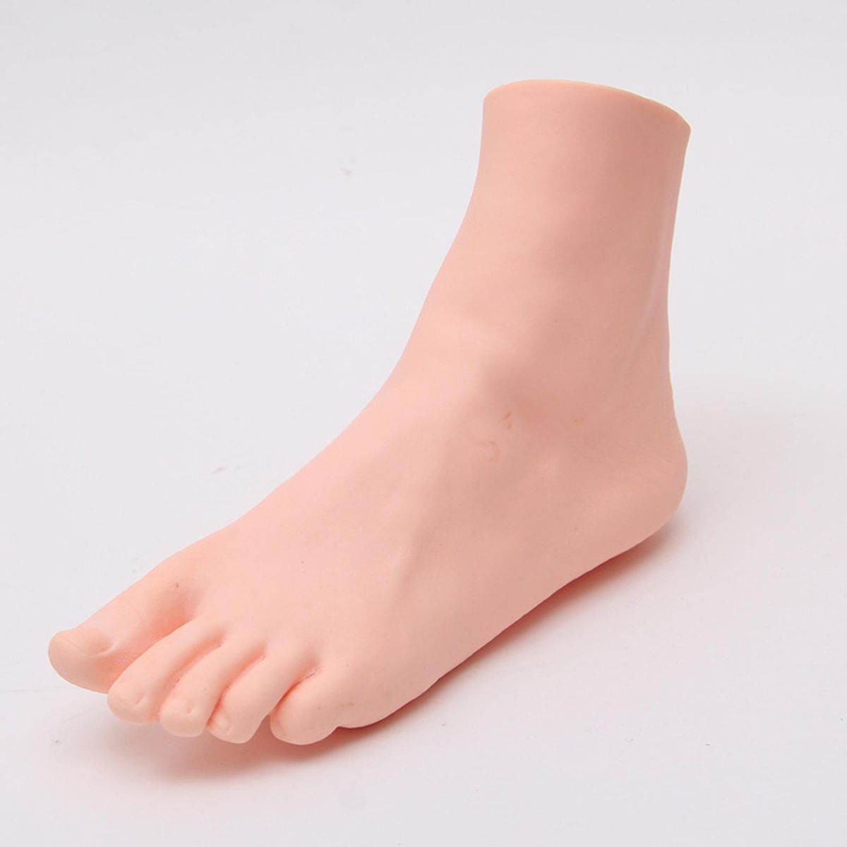 Female Life Size Feet Sketch Nail Art Practice Shoes Socks Left Foot
