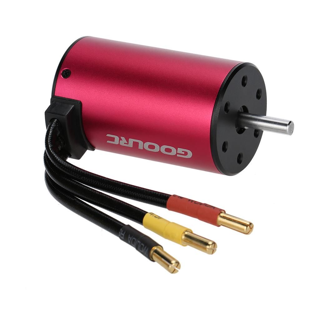 GoolRC S3660 3300KV 4 Poles Brushless Sensorless Motor for 1/10 RC Car Truck