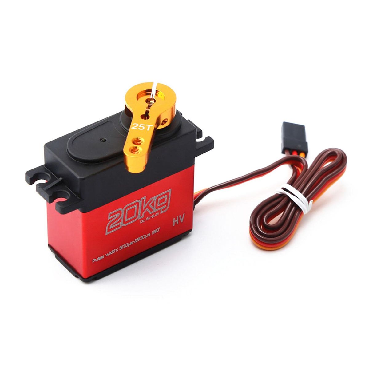 HS3220 Metal Gear Digital Servo High Torque 20kg Waterproof for 1/10 1/8 RC Baja Car Buggy Truck Boat Airplane Helicopter