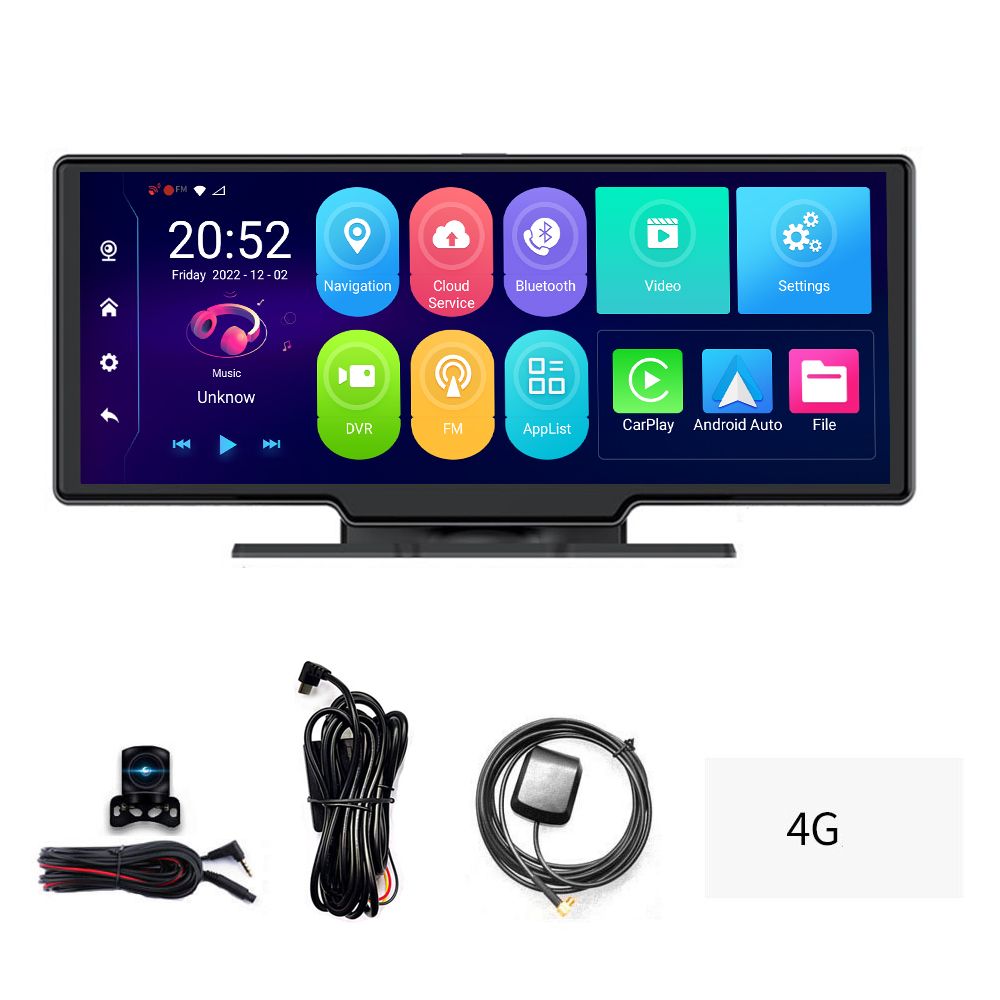 Multi-language Dual Lens Car Video Recorder Auto Dash Cam