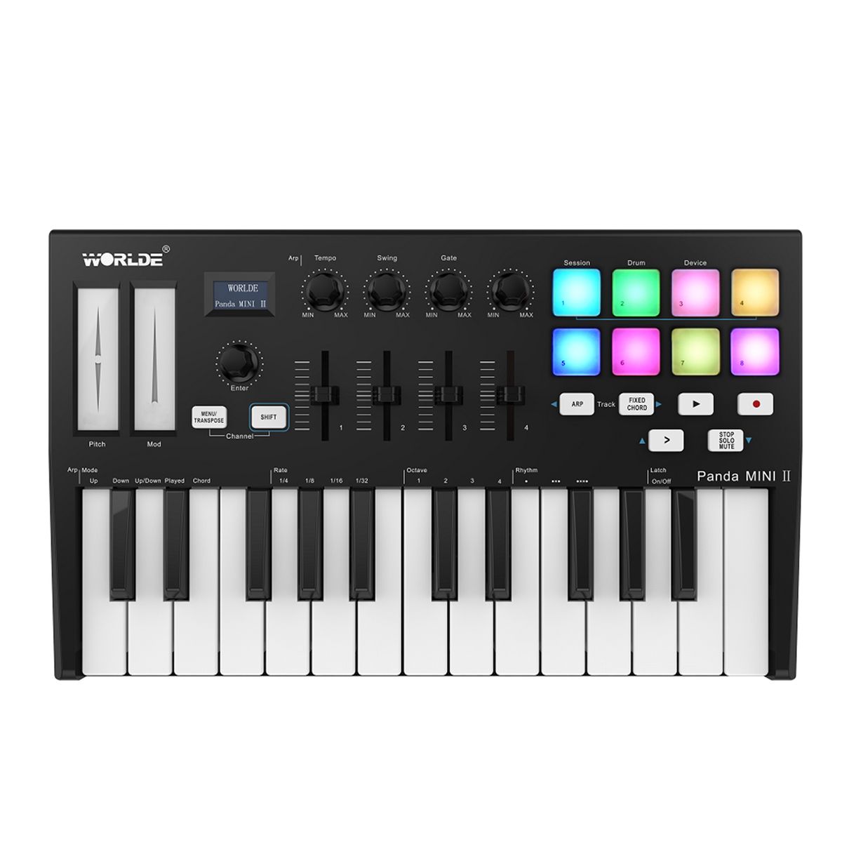Panda MINI II Portable 25-Key USB MIDI Keyboard