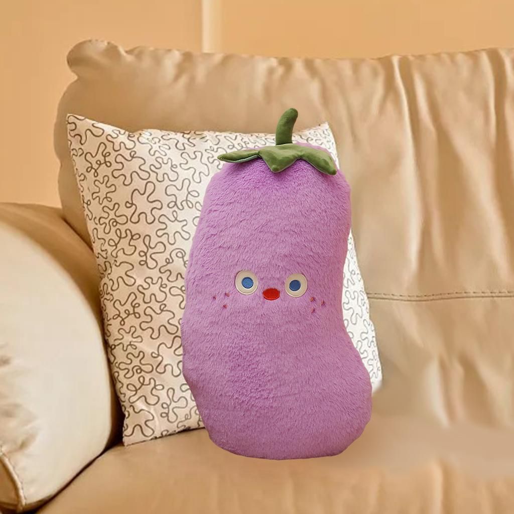 Snuggly Stuffed Fruit Soft Plush Toy Hugging 18.89inches Eggplant