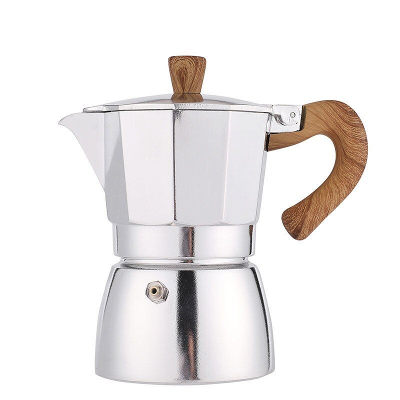 Moka Coffee Pot Aluminum Mocha Espresso Percolator Pot Coffee Kettle Cafetera Home Cafe Coffee Maker Tool 150ml/300ml
