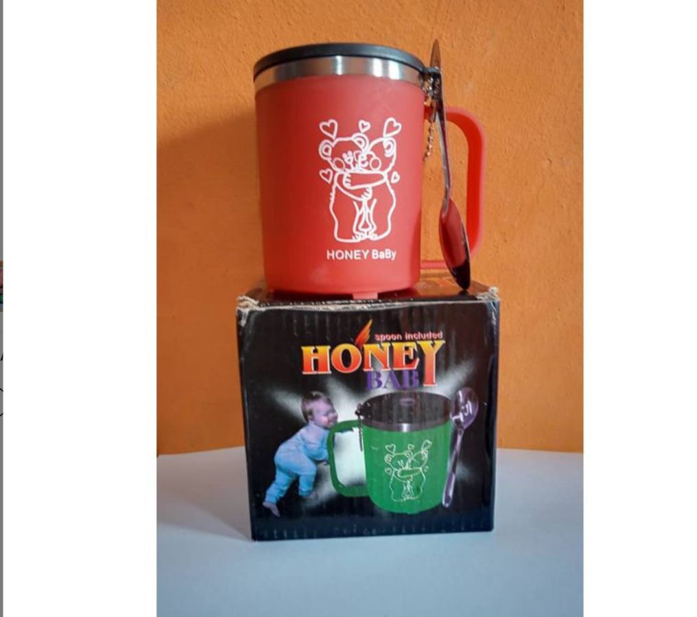 Baby Cup With Cover & Spoon