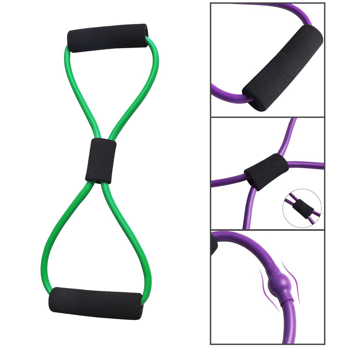 Exercise  For Shoulder Back Foot Leg 8 Shaped Green