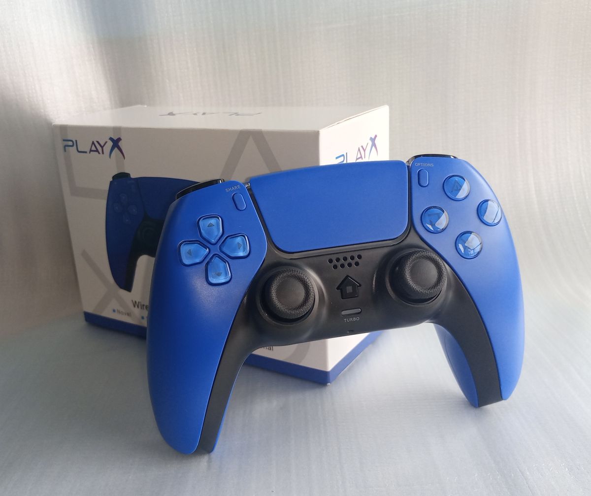 PS4 PLAYX WIRELESS CONTROLLER ( COMPATIBLE WITH PS5) BLUE/BLACK