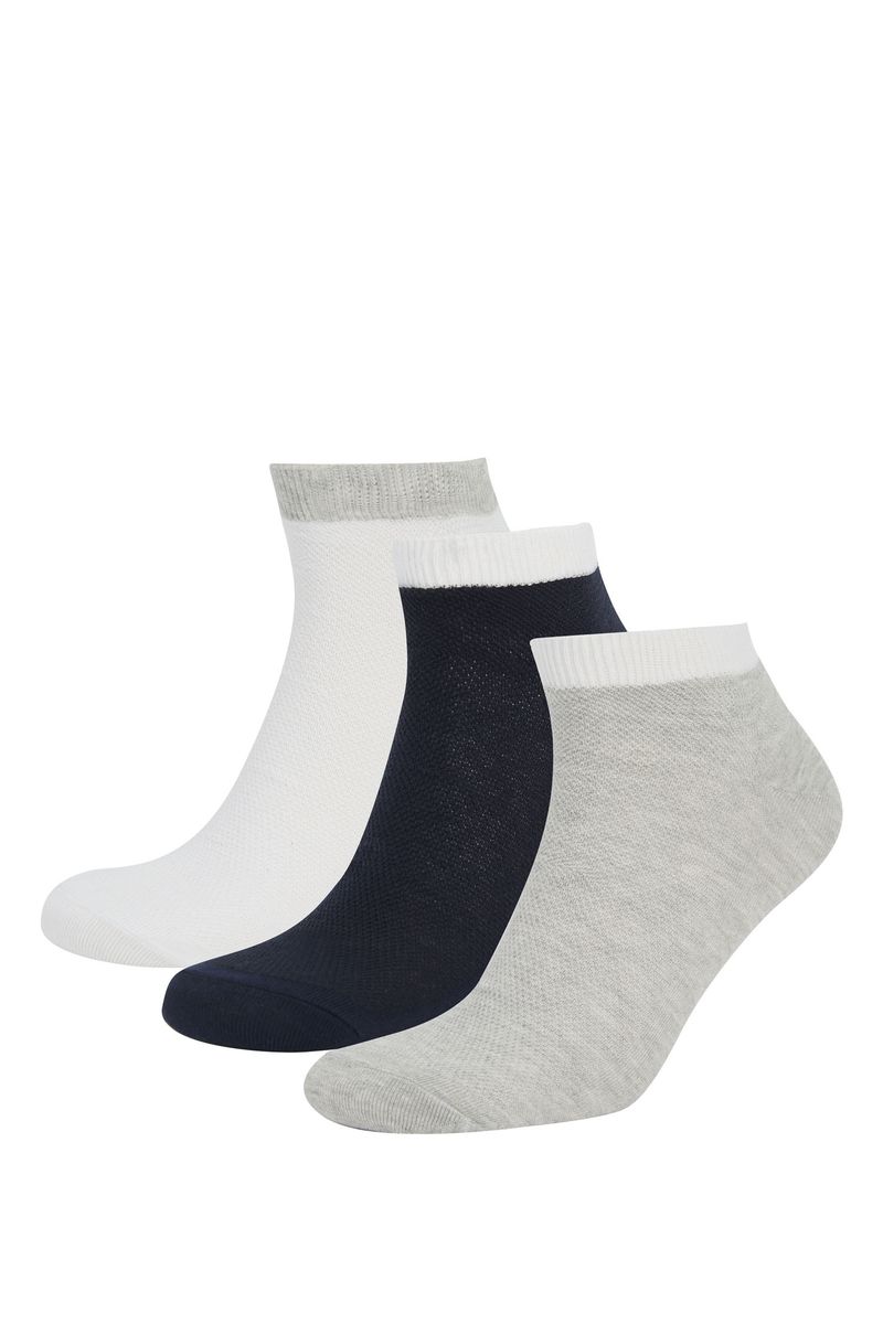 3 Pieces Man Low Cut Socks - Multicolour