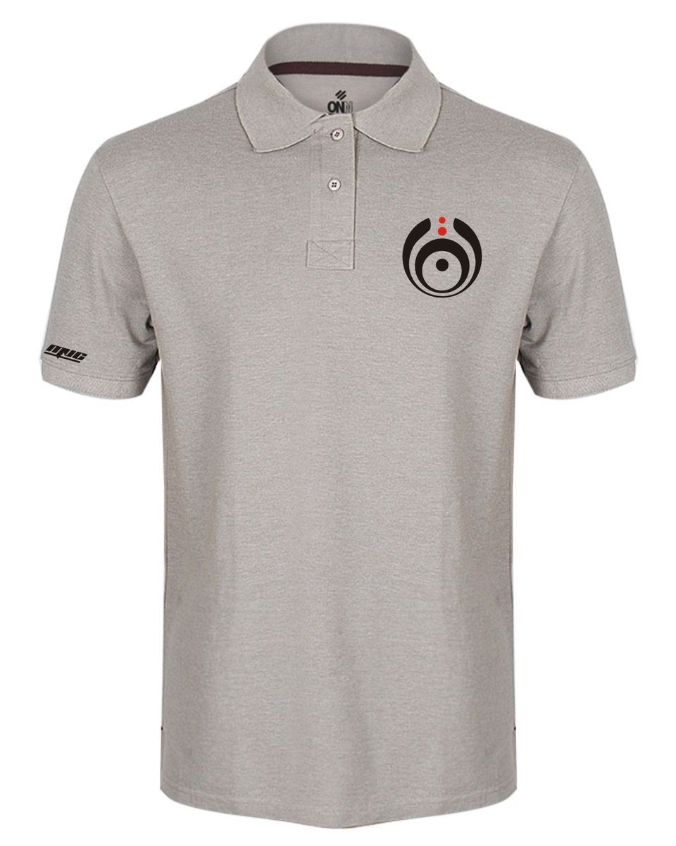 POLO T-Shirt Courage Flock Design - Grey
