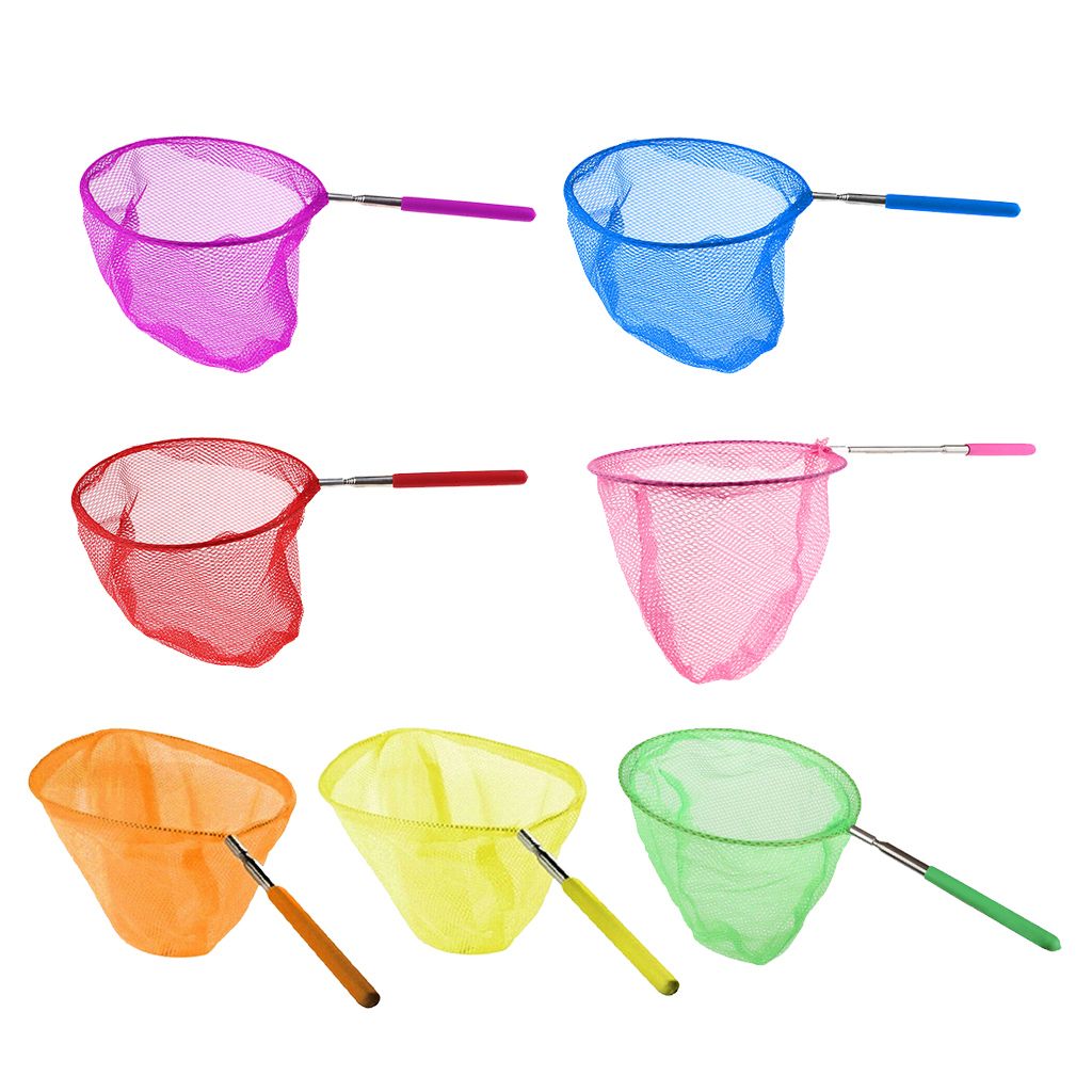 Colors Outdoor Fishing Net Child Girls Mesh Holderding Sea Erfly Insect Bug Catcher Catching Insects Bug Small Fish