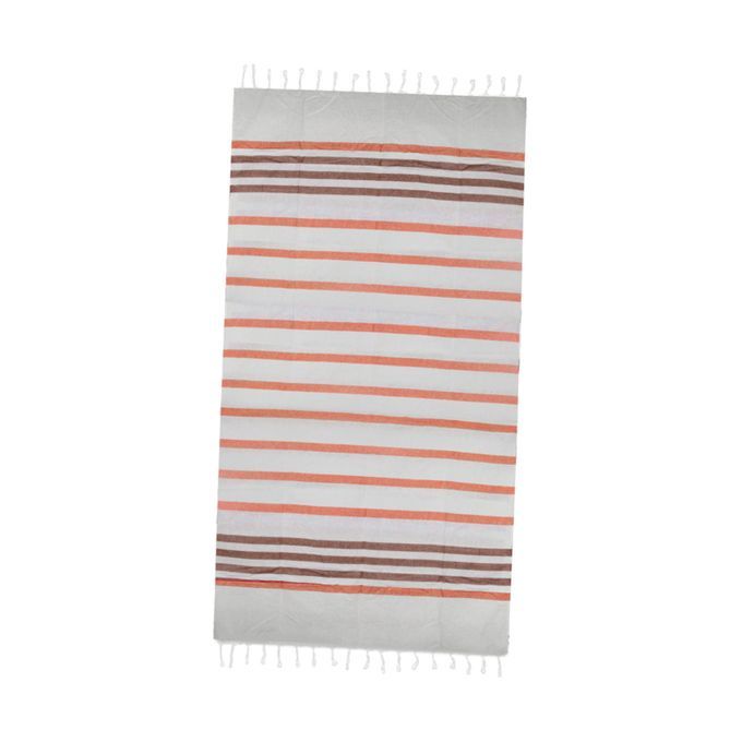Turkish Cotton Towels Beach Bath Gym Spa Hammam Throw Orange Brown