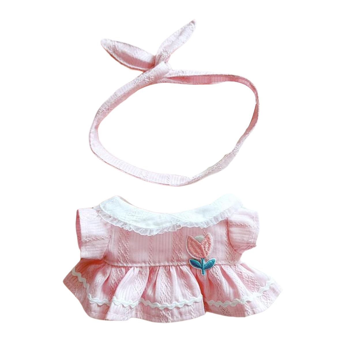 1 Set Doll Headband Lotus Dress Headband 20cm Idol Doll Clothes Pink